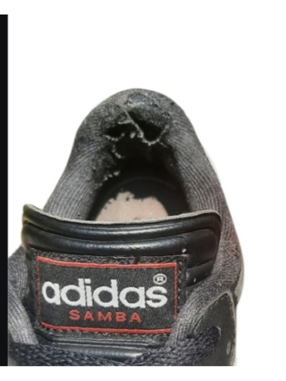 Adidas samba kids youth size 2 shoes black leather soccer sneakers - Picture 5 of 6